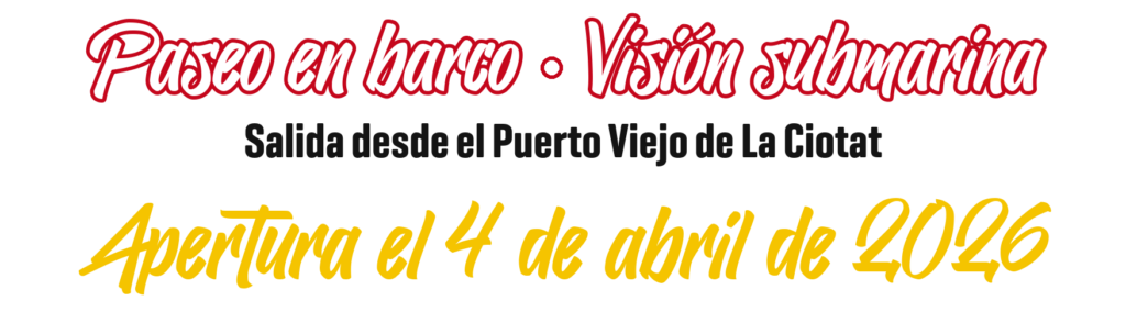 Paseos en barco con visión submarina, con salida desde el Puerto Viejo de La Ciotat